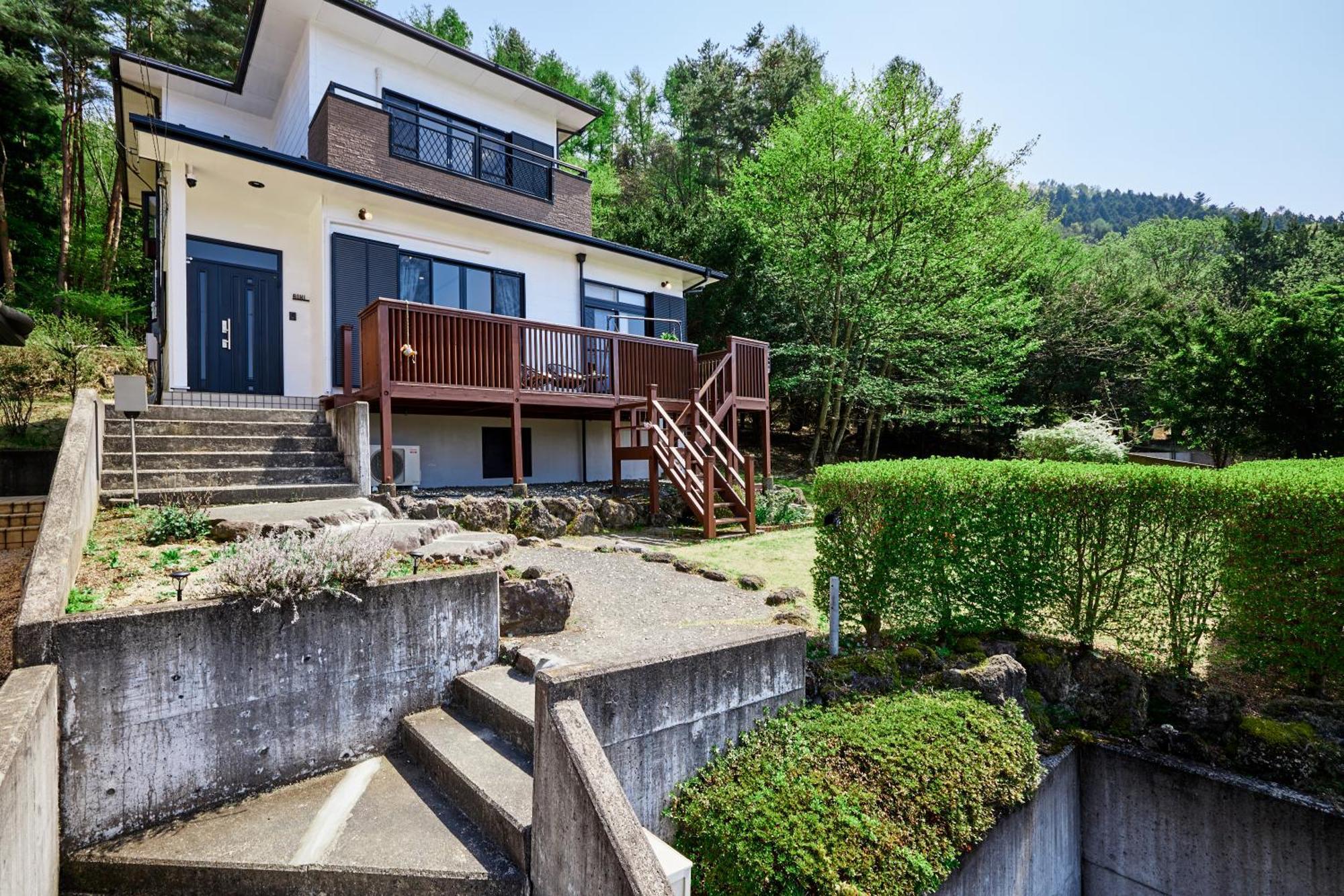 Aoki 富士河口湖眺望 Bbq送迎ok 貸切大型別荘 Exterior photo